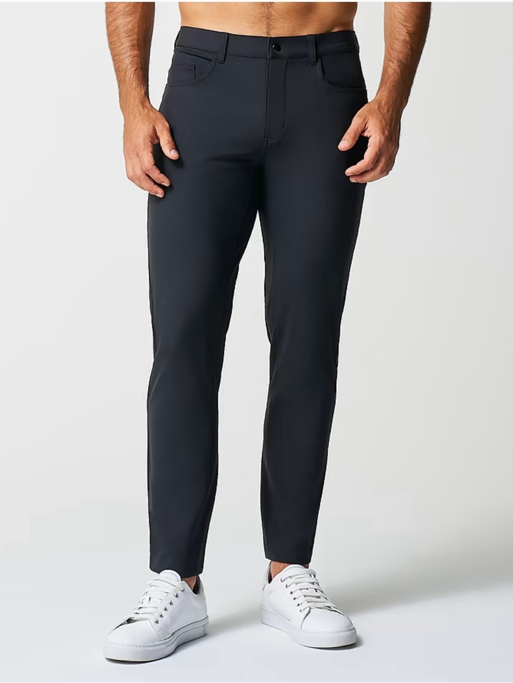 State & Liberty Athletic Fit Chino Pants - Black 32
